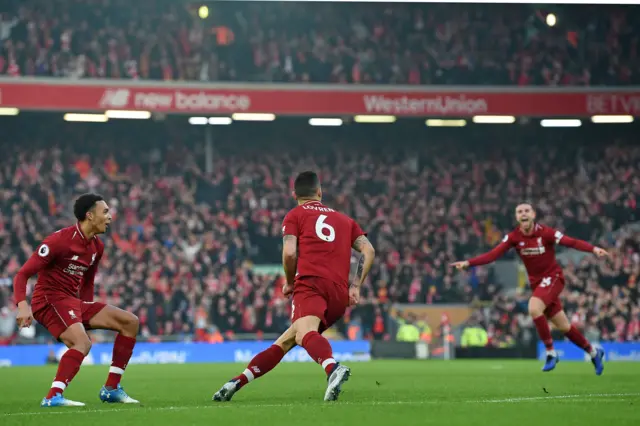 Liverpool's first goal