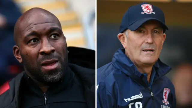 Darren Moore and Tony Pulis