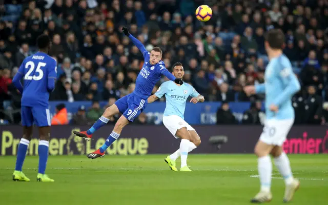 Jamie Vardy and Danilo