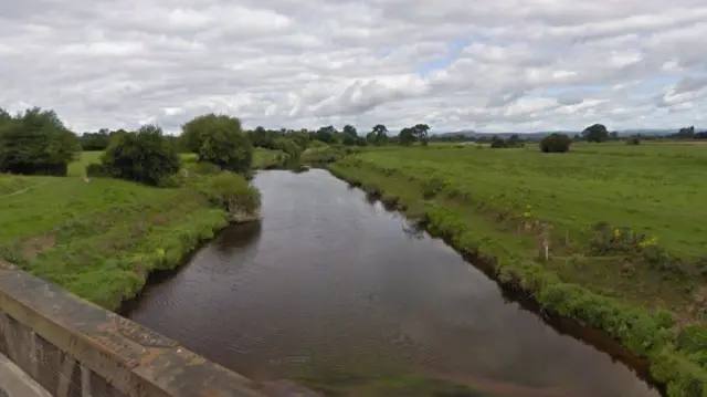 Area of River Severn in Shropshire affected by alert