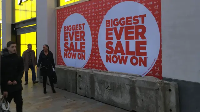 The bollards outside the store