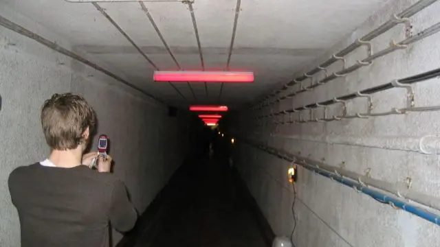 Entrance tunnel to the bunker