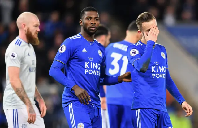 James Maddison reacts after missing a penalty