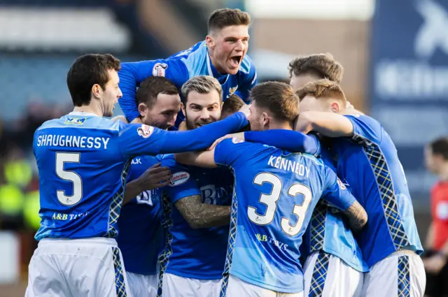 St Johnstone celebrate