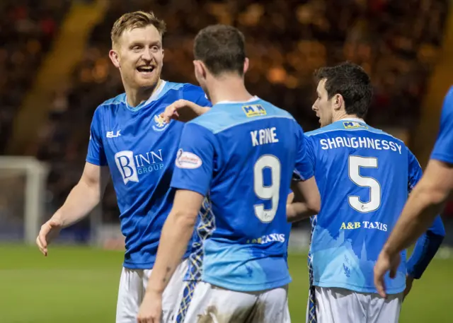 St Johnstone celebrate