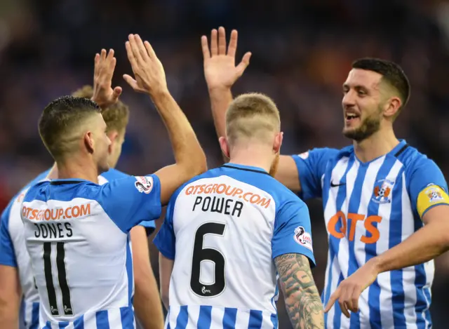 Kilmarnock players celebrate