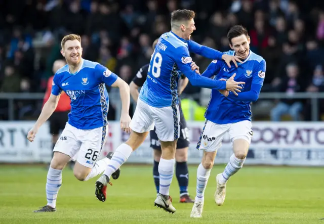 St Johnstone celebrate