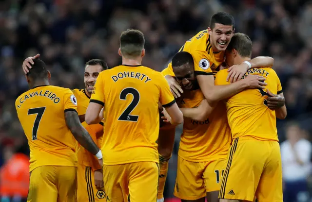 Wolves celebrate