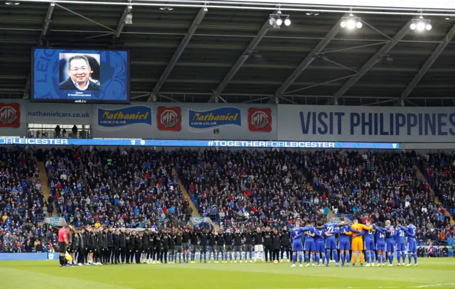 Cardiff v Leicester minute's silence