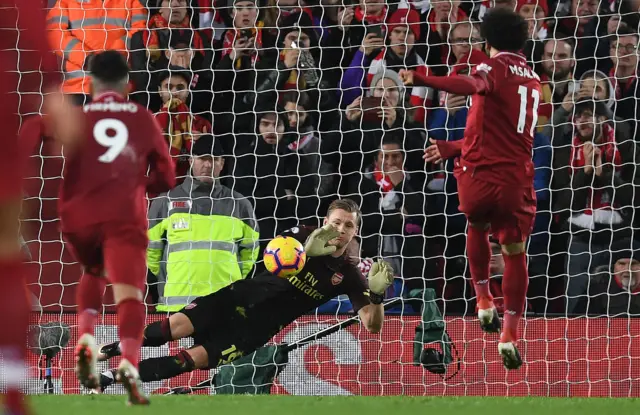 Salah scores a penalty