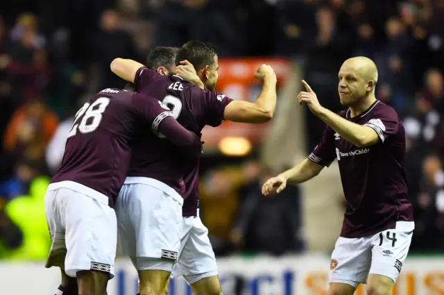 Hearts held on to win at Easter Road