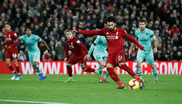 Mo Salah scores penalty