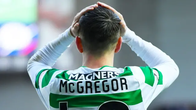 Callum McGregor is left disappointed