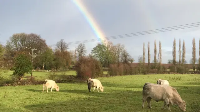 Rainbow in Breedon on the Hill