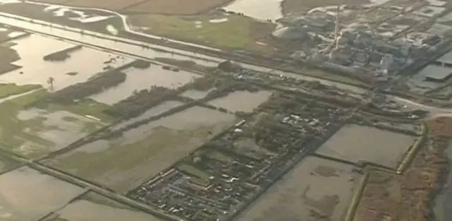 Flooded Humber Estuary