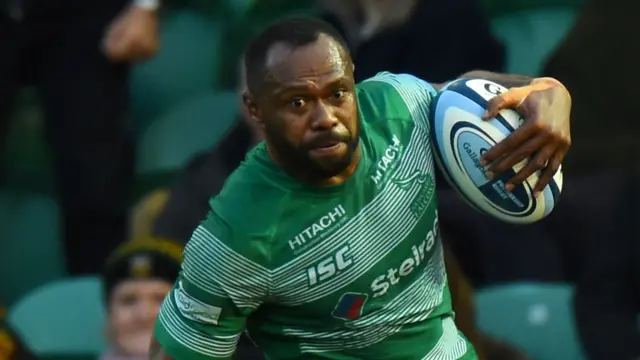 Vereniki Goneva in action for Newcastle Falcons