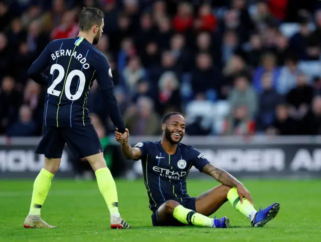 Raheem Sterling and Bernardo