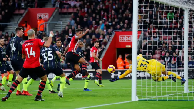 Ederson saves and Austin header