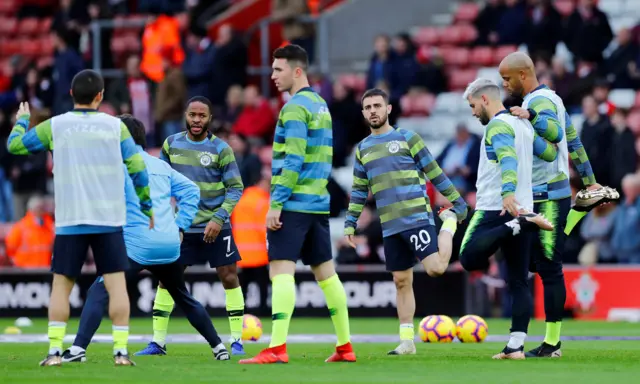 manchester City warm-up