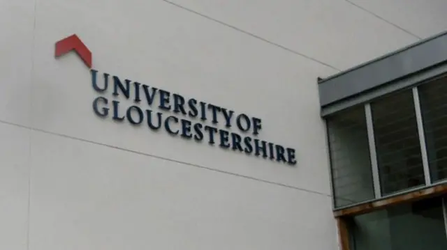 University of Gloucestershire sign