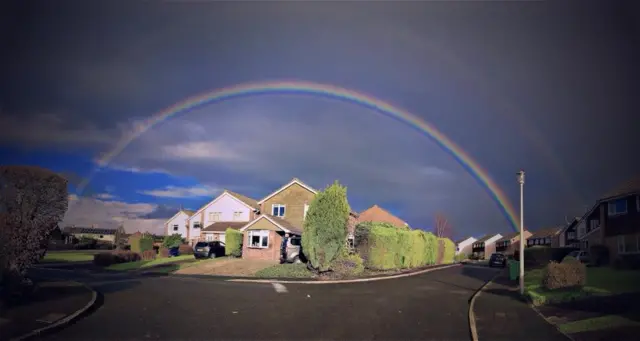 Rainbow panorama