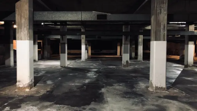 Underground derelict car park