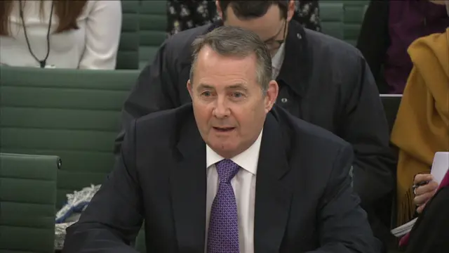 International Trade Secretary Liam Fox