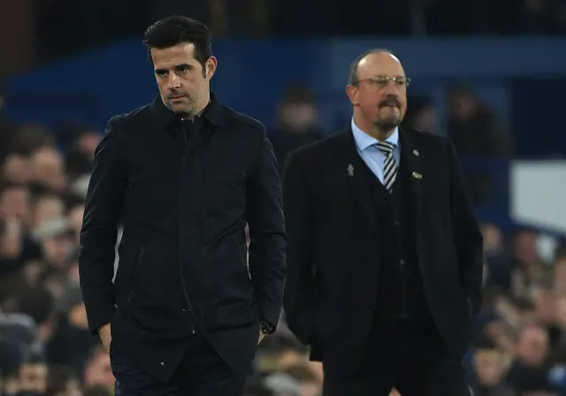 Marco Silva and Rafa Benitez