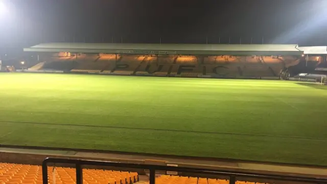 Vale Park before the match