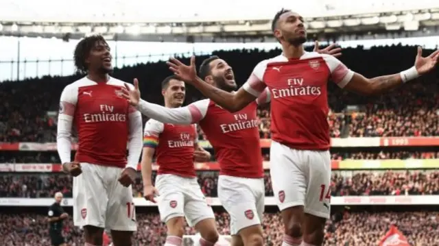 Arsenal celebrate