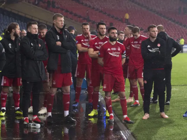 Aberdeen players reflect on their League Cup final defeat at Hampden