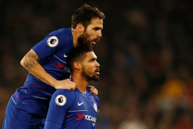 Cesc Fabregas and Ruben Loftus-Cheek