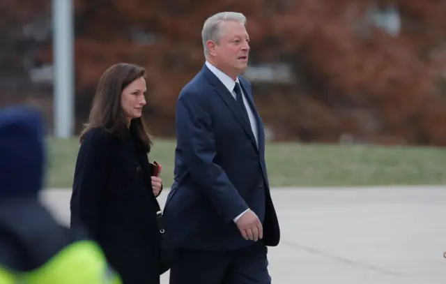 Former Vice-President Al Gore arrives