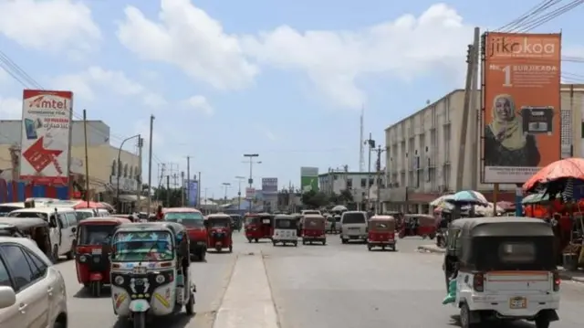 A street in Mogadishu, Somalia