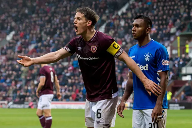 Hearts captain Christophe Berra