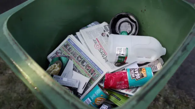 Inside a recycle bin