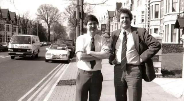 Mark Drakeford and Rhodri Morgan