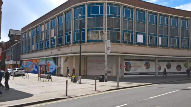 Former Debenhams site in Derby