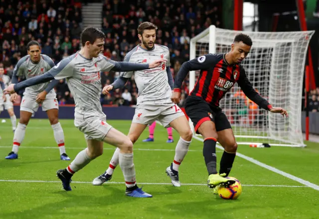 Adam Lallana, Andrew Robertson and Junior Stanislas