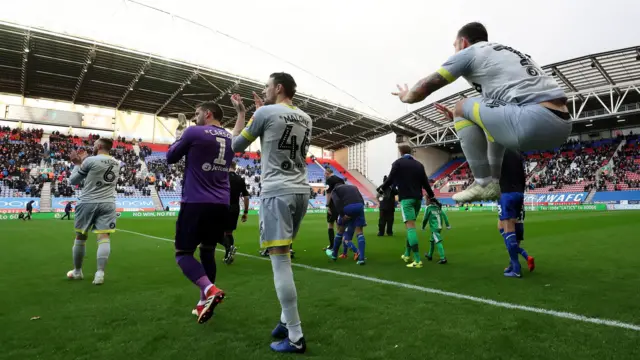 Derby walk out at Wigan