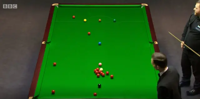 Snooker table at the UK Championship