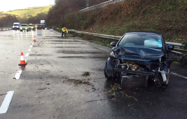 car on road