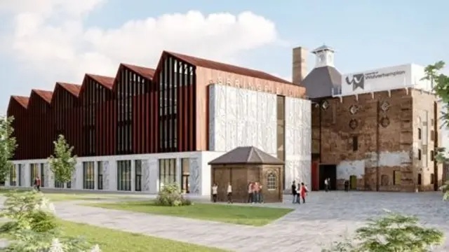 Artist's impression of new university building