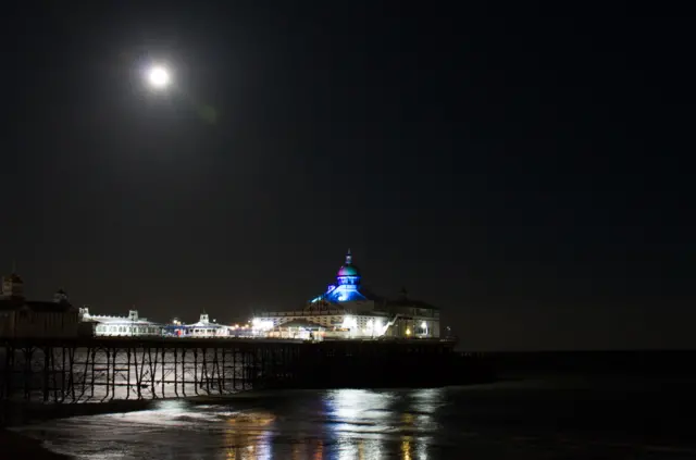 Super blue blood moon in Eastbourne