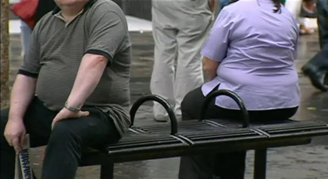 People sitting on a bench