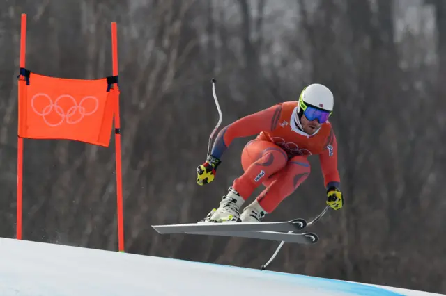 Norway's Kjetil Jansrud in training