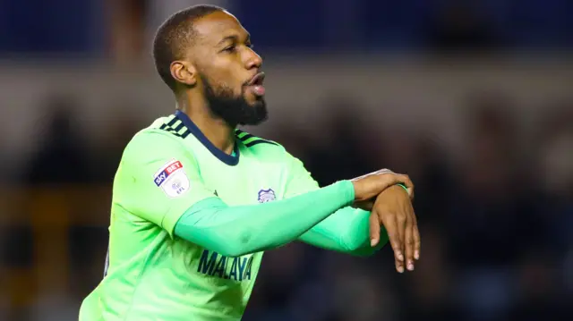 Junior Hoilett celebrates his goal against Millwall