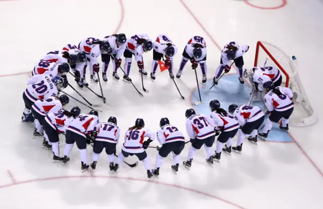 Korean women's hockey team