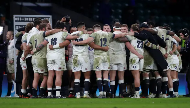 England celebrate