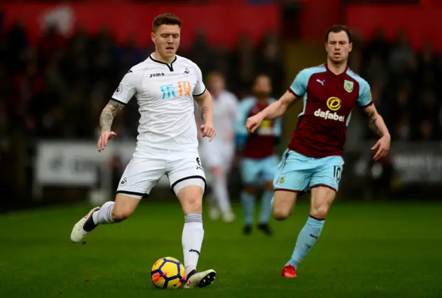 Alfie Mawson and Ashley Barnes